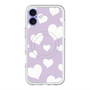 スリムプロテクションプレミアムケース with MagSafe［ Dot Hearts - Purple ］