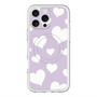 スリムプロテクションプレミアムケース with MagSafe［ Dot Hearts - Purple ］