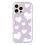 スリムプロテクションプレミアムケース with MagSafe［ Dot Hearts - Purple ］