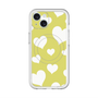 スリムプロテクションプレミアムケース with MagSafe［ Dot Hearts - Yellow ］