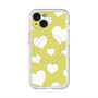 スリムプロテクションプレミアムケース with MagSafe［ Dot Hearts - Yellow ］