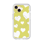 スリムプロテクションプレミアムケース with MagSafe［ Dot Hearts - Yellow ］