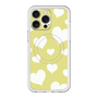 スリムプロテクションプレミアムケース with MagSafe［ Dot Hearts - Yellow ］