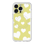 スリムプロテクションプレミアムケース with MagSafe［ Dot Hearts - Yellow ］
