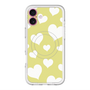 スリムプロテクションプレミアムケース with MagSafe［ Dot Hearts - Yellow ］