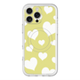 スリムプロテクションプレミアムケース with MagSafe［ Dot Hearts - Yellow ］