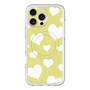 スリムプロテクションプレミアムケース with MagSafe［ Dot Hearts - Yellow ］