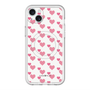 スリムプロテクションプレミアムケース with MagSafe［ Stripe Hearts - Pink ］