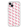 スリムプロテクションプレミアムケース with MagSafe［ Stripe Hearts - Pink ］