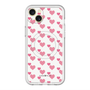 スリムプロテクションプレミアムケース with MagSafe［ Stripe Hearts - Pink ］