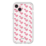 スリムプロテクションプレミアムケース with MagSafe［ Stripe Hearts - Pink ］