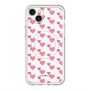 スリムプロテクションプレミアムケース with MagSafe［ Stripe Hearts - Pink ］