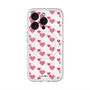 スリムプロテクションプレミアムケース with MagSafe［ Stripe Hearts - Pink ］