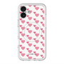 スリムプロテクションプレミアムケース with MagSafe［ Stripe Hearts - Pink ］