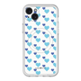 スリムプロテクションプレミアムケース with MagSafe［ Stripe Hearts - Blue ］