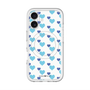 スリムプロテクションプレミアムケース with MagSafe［ Stripe Hearts - Blue ］