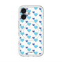 スリムプロテクションプレミアムケース with MagSafe［ Stripe Hearts - Blue ］