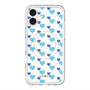 スリムプロテクションプレミアムケース with MagSafe［ Stripe Hearts - Blue ］