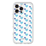 スリムプロテクションプレミアムケース with MagSafe［ Stripe Hearts - Blue ］