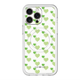 スリムプロテクションプレミアムケース with MagSafe［ Stripe Hearts - Green ］