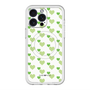 スリムプロテクションプレミアムケース with MagSafe［ Stripe Hearts - Green ］