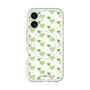 スリムプロテクションプレミアムケース with MagSafe［ Stripe Hearts - Green ］