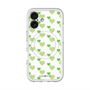 スリムプロテクションプレミアムケース with MagSafe［ Stripe Hearts - Green ］