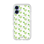 スリムプロテクションプレミアムケース with MagSafe［ Stripe Hearts - Green ］