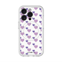 スリムプロテクションプレミアムケース with MagSafe［ Stripe Hearts - Purple ］