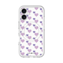 スリムプロテクションプレミアムケース with MagSafe［ Stripe Hearts - Purple ］