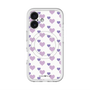 スリムプロテクションプレミアムケース with MagSafe［ Stripe Hearts - Purple ］