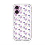 スリムプロテクションプレミアムケース with MagSafe［ Stripe Hearts - Purple ］