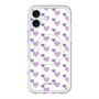 スリムプロテクションプレミアムケース with MagSafe［ Stripe Hearts - Purple ］