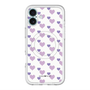 スリムプロテクションプレミアムケース with MagSafe［ Stripe Hearts - Purple ］