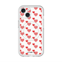 スリムプロテクションプレミアムケース with MagSafe［ Stripe Hearts - Red ］