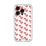 スリムプロテクションプレミアムケース with MagSafe［ Stripe Hearts - Red ］