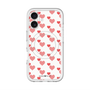 スリムプロテクションプレミアムケース with MagSafe［ Stripe Hearts - Red ］