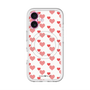 スリムプロテクションプレミアムケース with MagSafe［ Stripe Hearts - Red ］