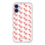 スリムプロテクションプレミアムケース with MagSafe［ Stripe Hearts - Red ］