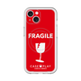 スリムプロテクションプレミアムケース with MagSafe［ FRAGILE - Red ］