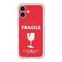 スリムプロテクションプレミアムケース with MagSafe［ FRAGILE - Red ］