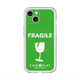 スリムプロテクションプレミアムケース with MagSafe［ FRAGILE - Green ］