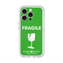 スリムプロテクションプレミアムケース with MagSafe［ FRAGILE - Green ］