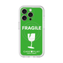 スリムプロテクションプレミアムケース with MagSafe［ FRAGILE - Green ］