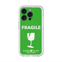 スリムプロテクションプレミアムケース with MagSafe［ FRAGILE - Green ］