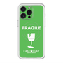 スリムプロテクションプレミアムケース with MagSafe［ FRAGILE - Green ］