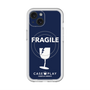 スリムプロテクションプレミアムケース with MagSafe［ FRAGILE - Navy ］