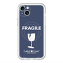 スリムプロテクションプレミアムケース with MagSafe［ FRAGILE - Navy ］