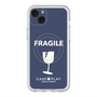 スリムプロテクションプレミアムケース with MagSafe［ FRAGILE - Navy ］