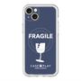 スリムプロテクションプレミアムケース with MagSafe［ FRAGILE - Navy ］